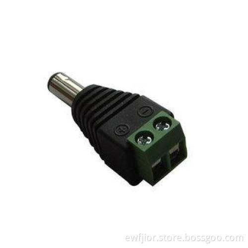 CCTV Camera Power Connector - Male DC Plug with Terminal Sc